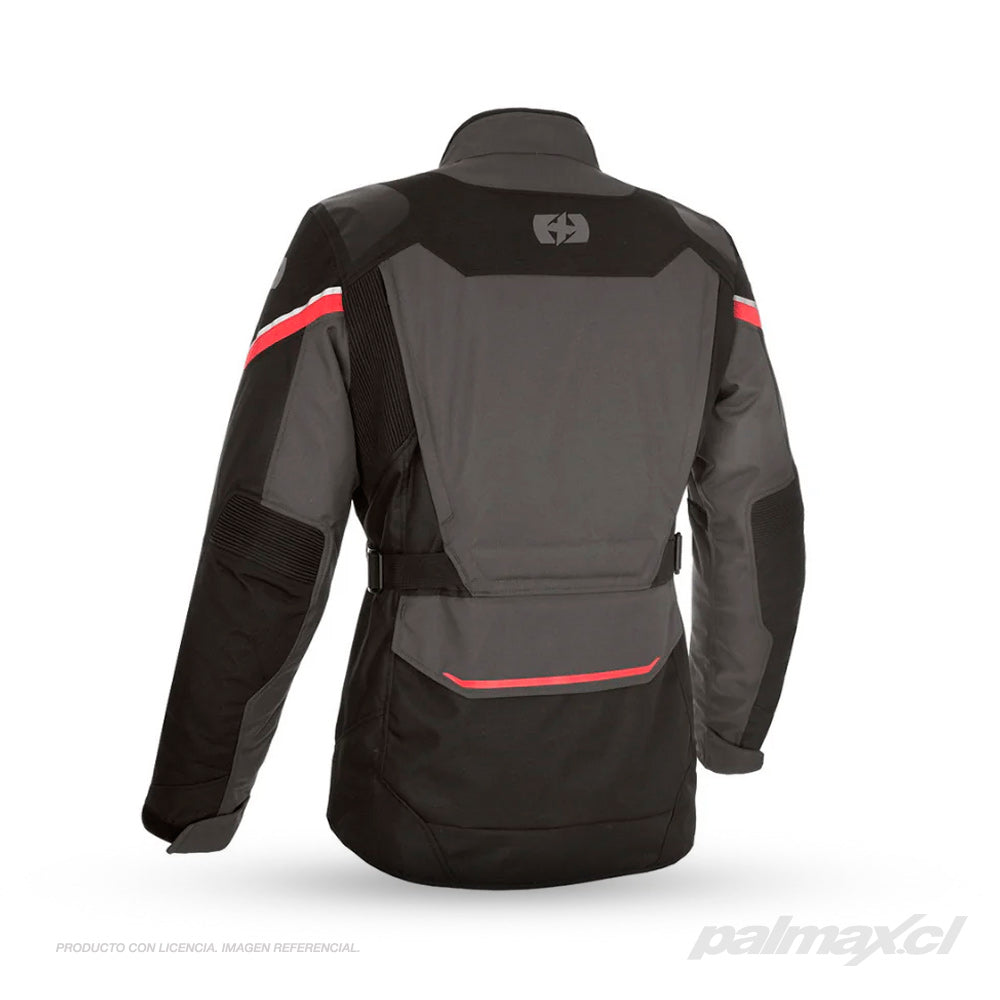 Chaqueta adventure modelo Montreal 4.0 Dry2Dry Black Grey Red | Oxford Products